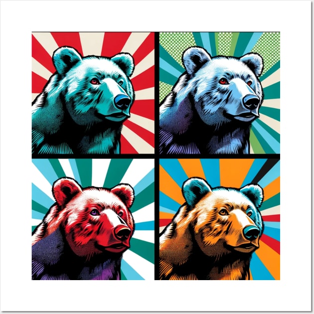 Arctic Artistry - Pop Art Glacier Bear Wall Art by PawPopArt